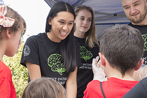 LUCOM public brain outreach during Amazement Square's Amazing Mile Children's Run.