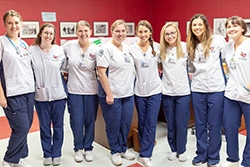 Liberty University School of Nursing (LUSON) lead a winter wellness station that showed the kids the importance of proper hand washing and how germs spread.