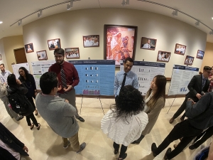 Liberty osteopathic medical students pictured during LUCOM Research Day.