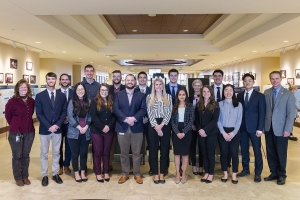 Liberty osteopathic medical students pictured during LUCOM Research Day.