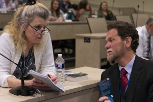 Stephen M.R. Covey leads a SPEED of Trust session to LUCOM faculty and staff.