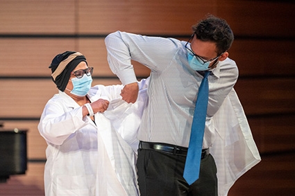 LUCOM recognizes Class of 2025 during annual White Coat Ceremony on Saturday, Aug. 21, 2021.