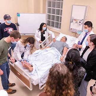 Liberty University College of Osteopathic Medicine (LUCOM) Office of Admissions hosts "Operation Sparky" — an event designed for Liberty University pre-med students to visit LUCOM and receive an inside look at what to expect as a future Liberty University osteopathic medical student through lab demonstrations. Digital image captured on Thursday, Feb. 3, 2022.