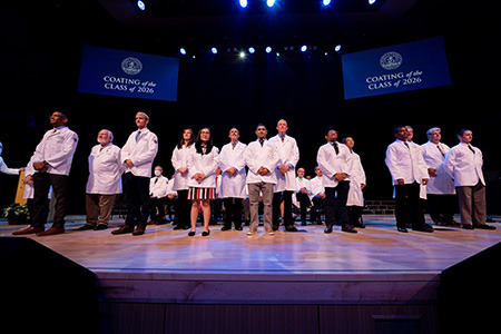 LUCOM recognizes the Class of 2026 during the annual White Coat Ceremony on July 30, 2022.