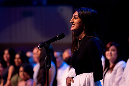 LUCOM recognizes the Class of 2026 during the annual White Coat Ceremony on July 30, 2022.