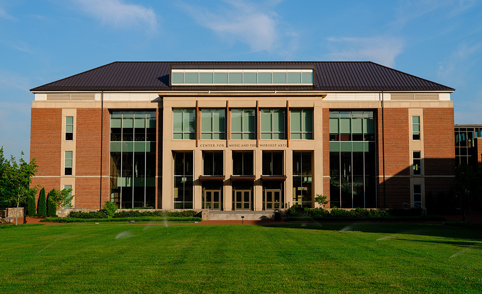 The Center for Music and the Worship Arts building on Liberty's Campus that completed construction in 2016.