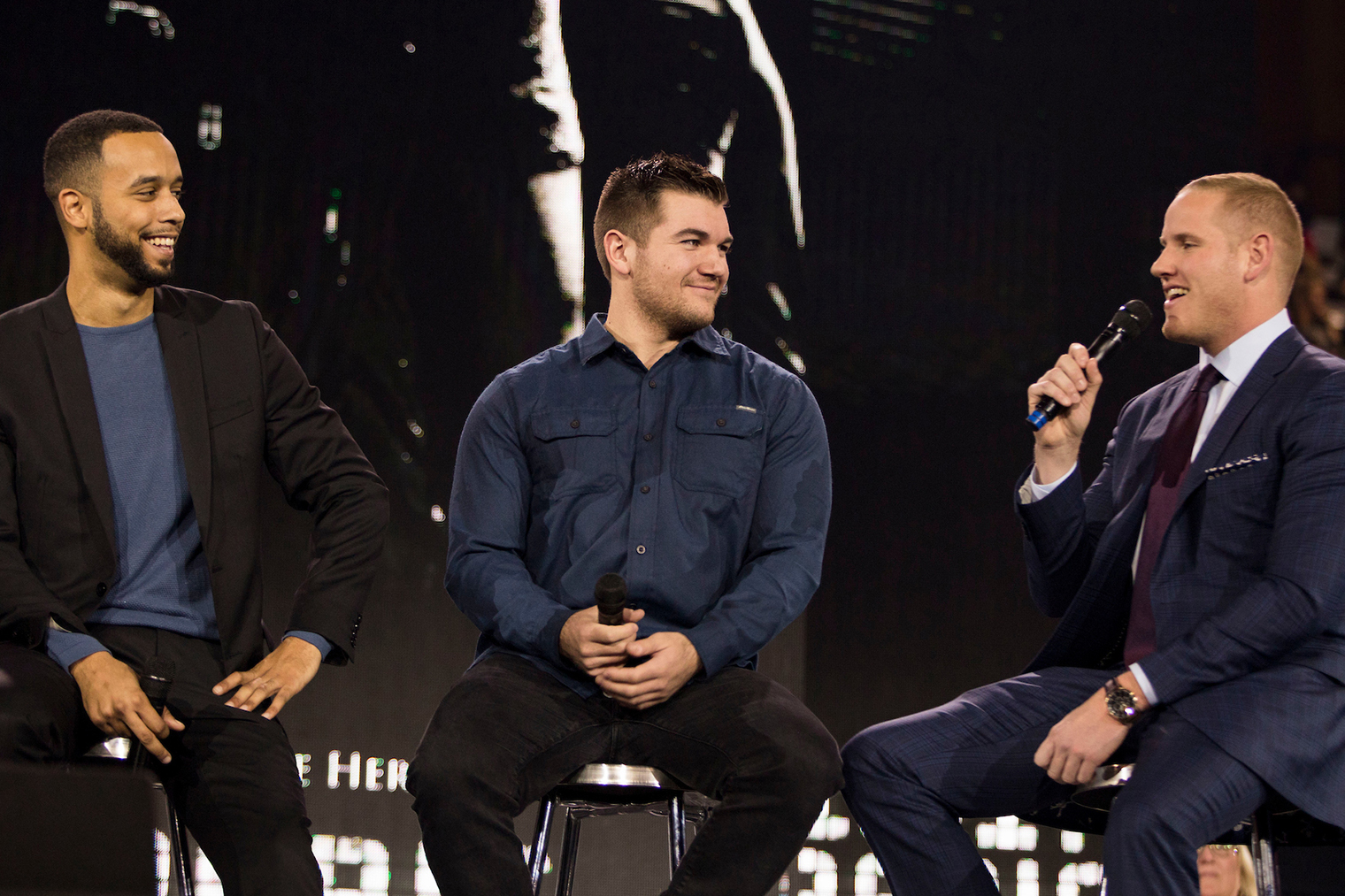 Anthony Sadler, Alek Skarlatos, and Spencer Stone