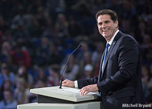 In Friday's Convocation, Israel's Ambassador to the United States Ron Dermer spoke to Liberty University students about the challenges the Jewish nation has faced throughout history and thanked the university for being 