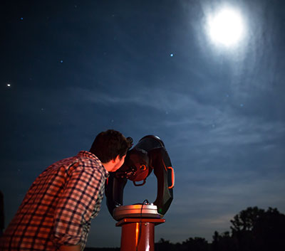 During the summer months, the Lynchburg community has the opportunity to see Mars, Jupiter, Saturn, and other views from the sky at the Liberty University Astronomical Observatory.