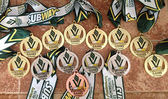 Medals from the Commonwealth Games