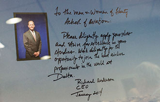 A personal message from the CEO of Delta to Liberty University aeronautics students.
