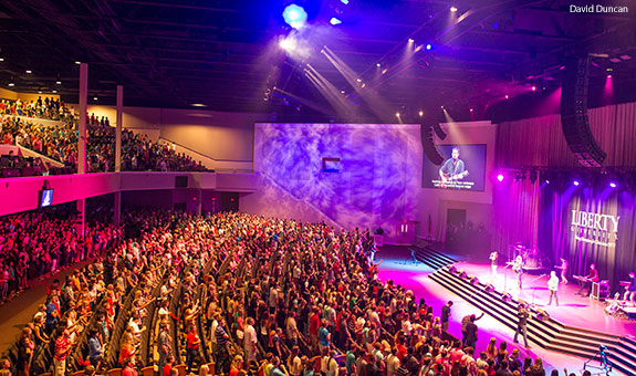 Freshman Convocation held at Liberty University on Aug. 15, 2014.
