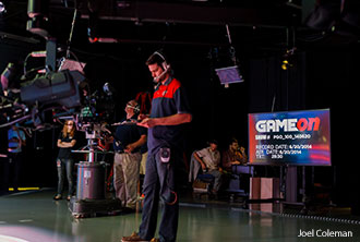 LFSN staff work behind-the-scenes during the filming of the 