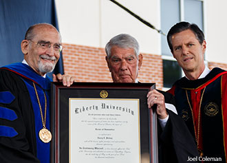 Del. Putney is honored by Liberty University on May 10, 2014.