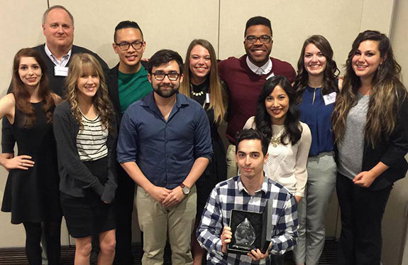 Liberty University's 2016 Advertising Team.