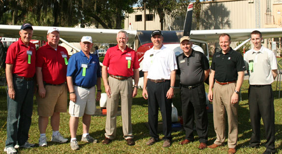 Liberty University School of Aeronautics staff join members of Textron Aviation at the 2014 SUN 'n FUN International Fly-in & Expo being held this week in Lakeland, Fla.