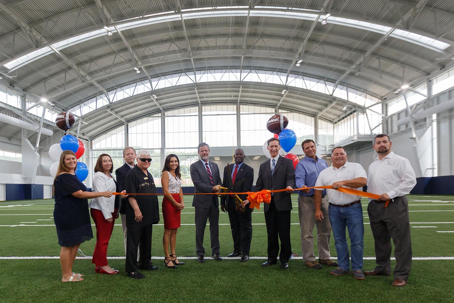 Liberty Dedicates Spacious New Indoor Football Practice Facility Liberty News Liberty Dedicates Spacious New Indoor Football Practice Facility Liberty News