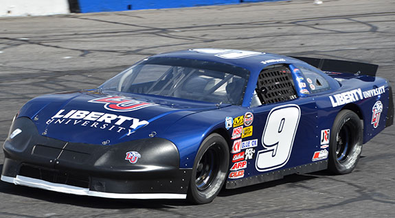 The JR Motorsports No. 9 Liberty University new model racecar.