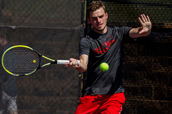 Sam Matheson, the 100th-ranked men's tennis player in the world, will compete in the NCAAs.