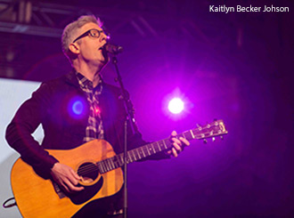 Grammy-nominated recording artist Matt Maher led students in singing a few of his well-known songs 