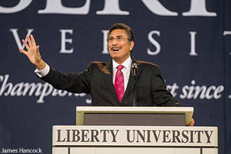 Michael Youssef speaks at Liberty University Convocation.