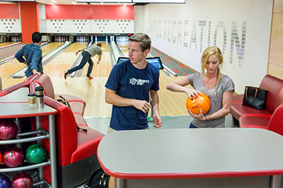 The Montview Student Union features an eight-lane bowling alley in the basement. (Photo by Leah Seavers)