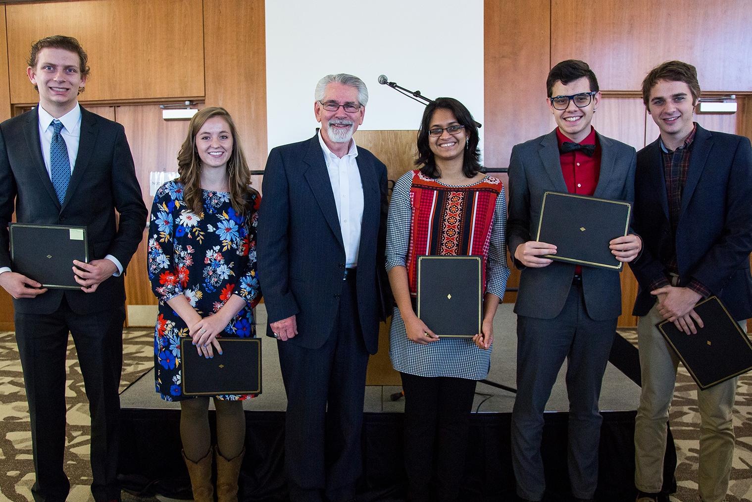 Five students honored with firstever Provost’s Award for