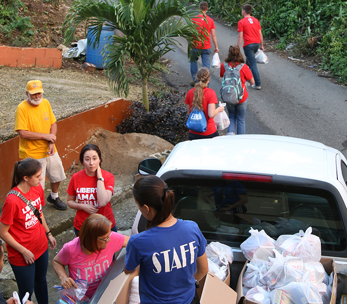 The team wil be in Puerto Rico until Saturday assisting the Southern Baptist Convention. 