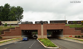 Liberty University's vehicular tunnel.