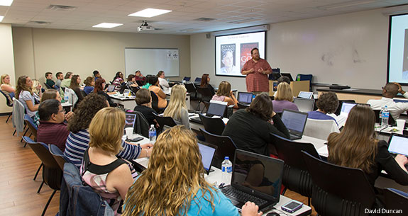 Students take an intensive at Liberty University.