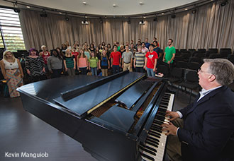 A music class at Liberty University.