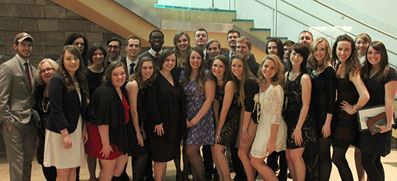 Liberty University art students attend the local American Advertising Awards competition.