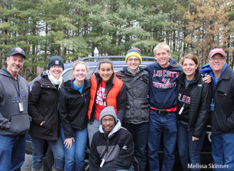 Liberty University's LU Send Now team serving in Flint, Michigan.