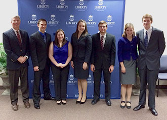 Liberty University's moot court team