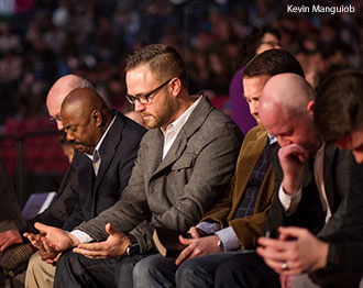 Local pastors join Liberty University for a special Convocation focused on praying for the community.