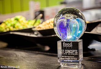 The Best Wellness Concept award that was presented to Sodexo for its Simple Servings station at Liberty University.