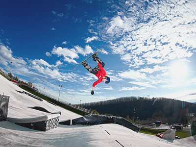 No snow? No problem: Skiers, snowboarders groom skills on campus slopes ...