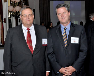 Liberty University CFO Don Moon with Chancellor Jerry Falwell Jr