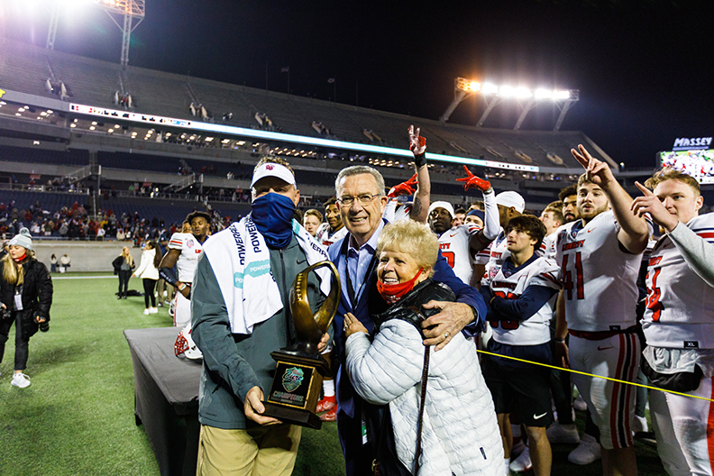 Champs Again Repeat Cure Bowl win caps best season in Flames
