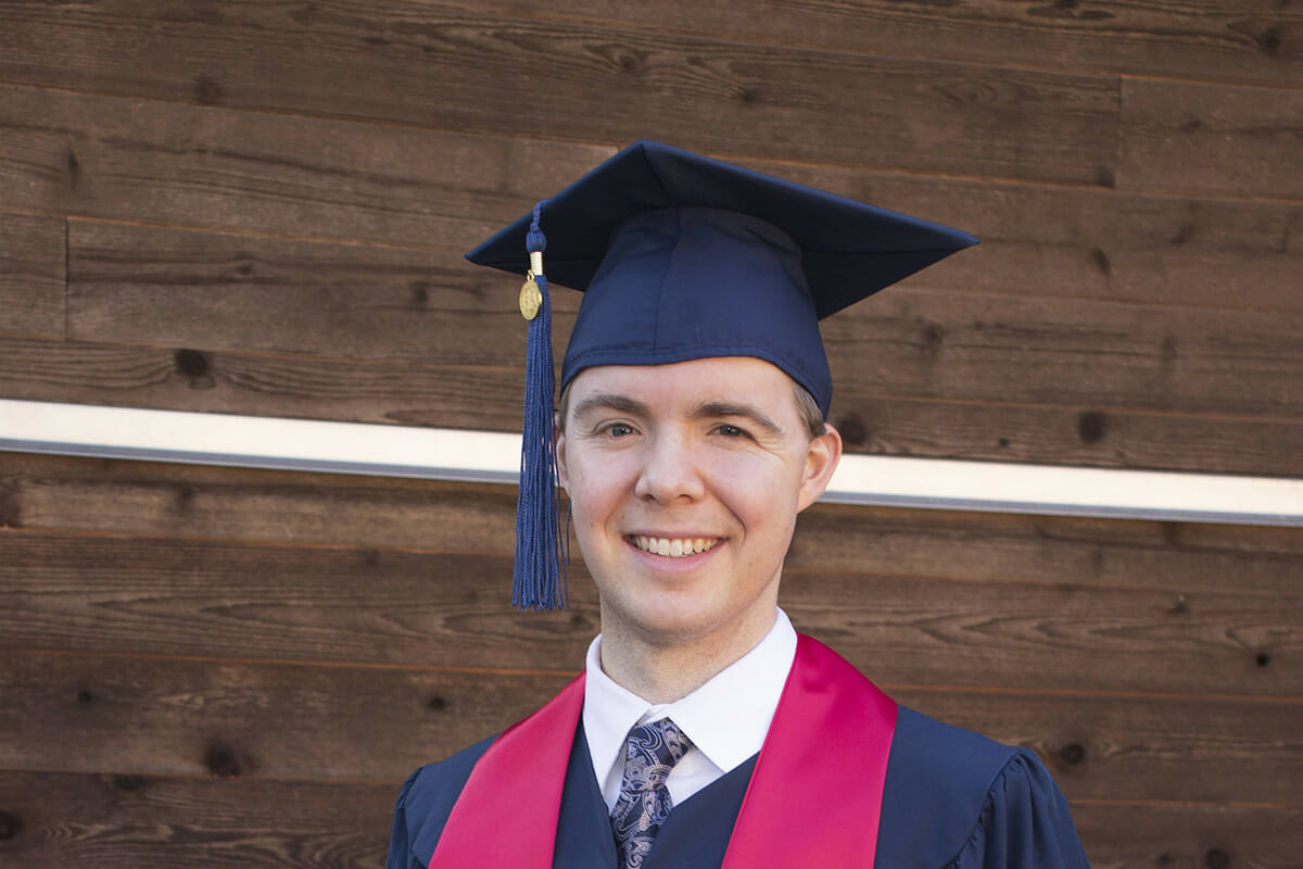 Young stroke survivor celebrates graduation, uses online courses as part of his therapy