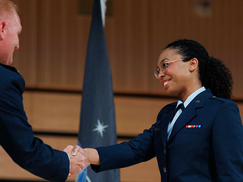 Air Force ROTC Commissioning Ceremony (Photo by Joel Coleman)