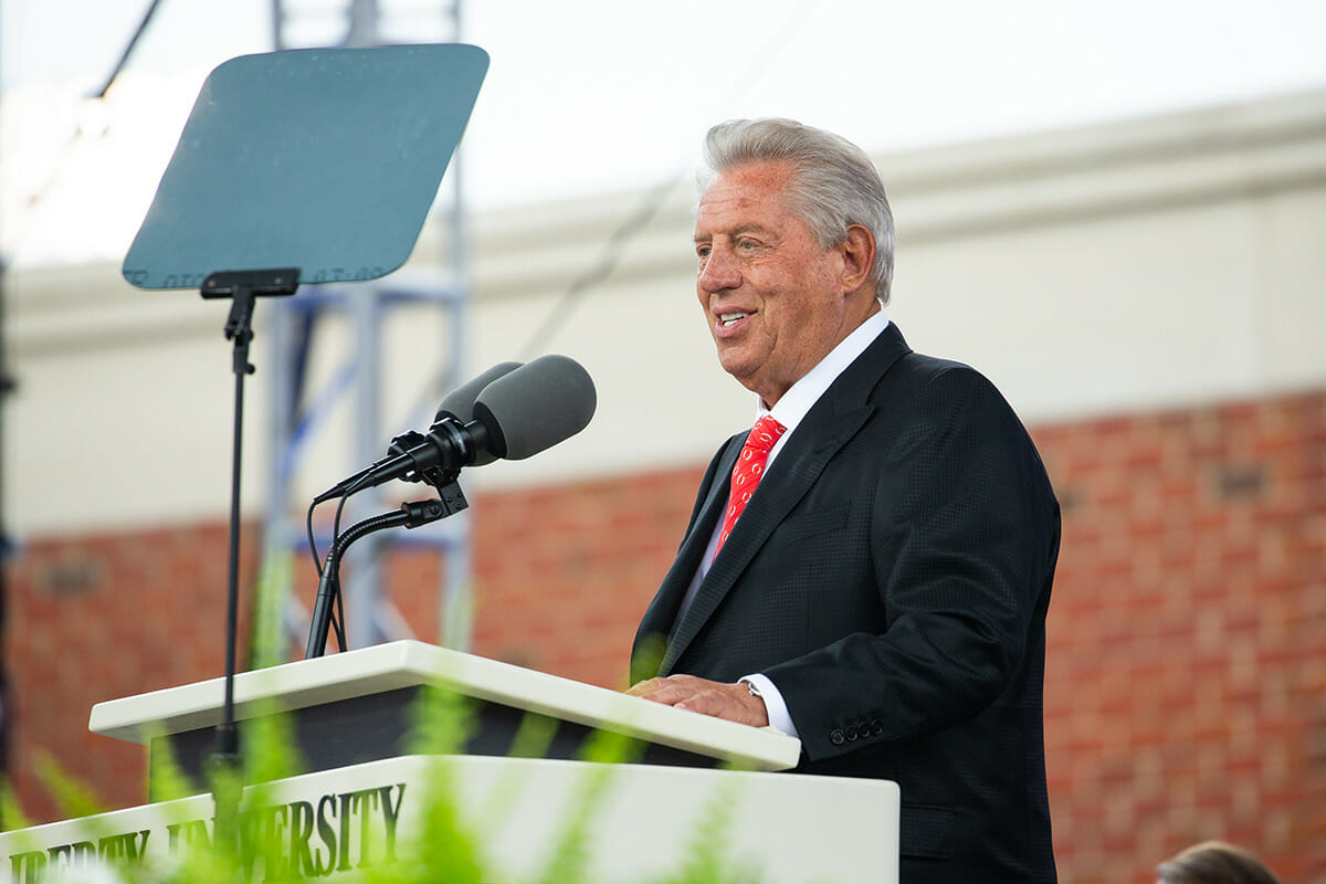 John Maxwell receives honorary doctorate, shares leadership advice with students at Liberty University Commencement