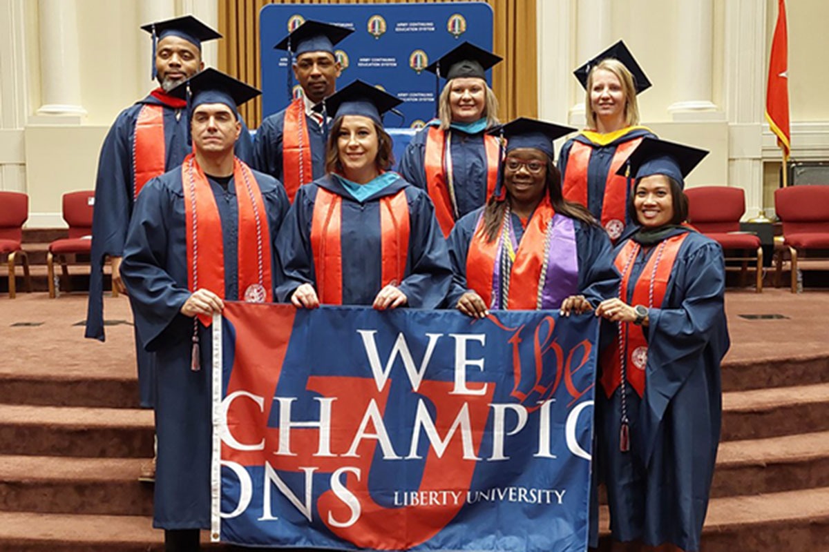 Liberty students receive degrees in special ceremonies at military installations