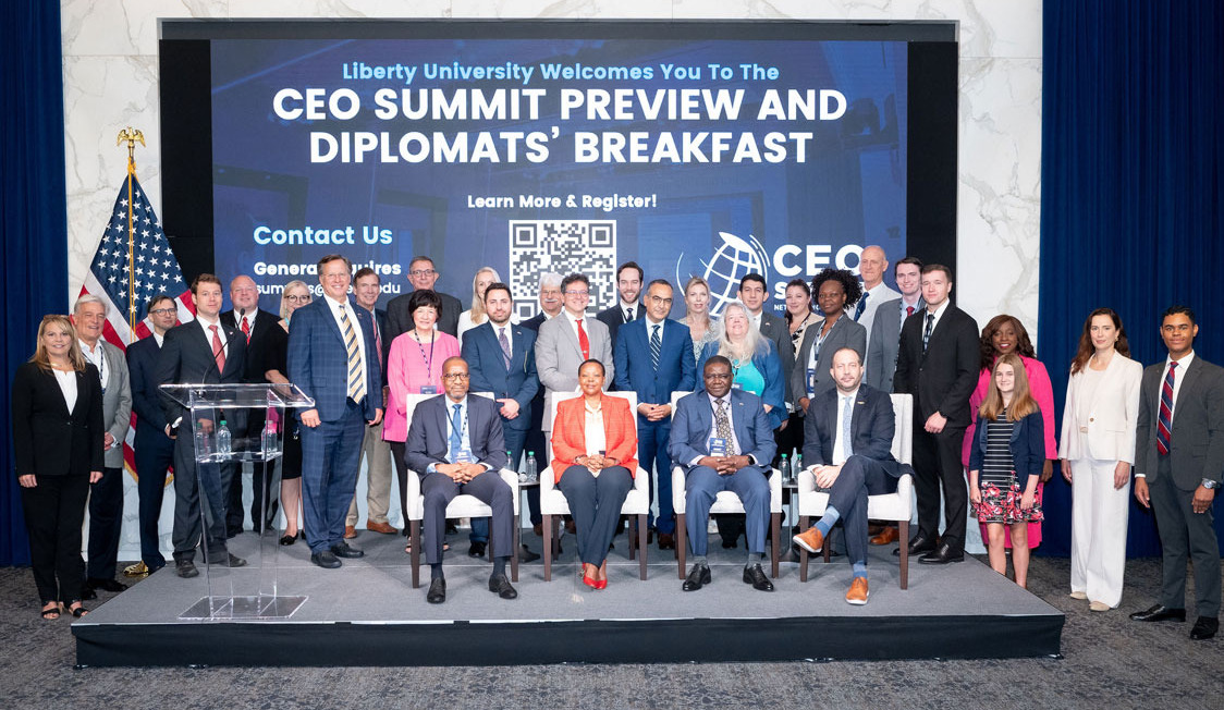 Liberty University holds annual breakfast meeting with ambassadors, international connectors, and business leaders in Washington