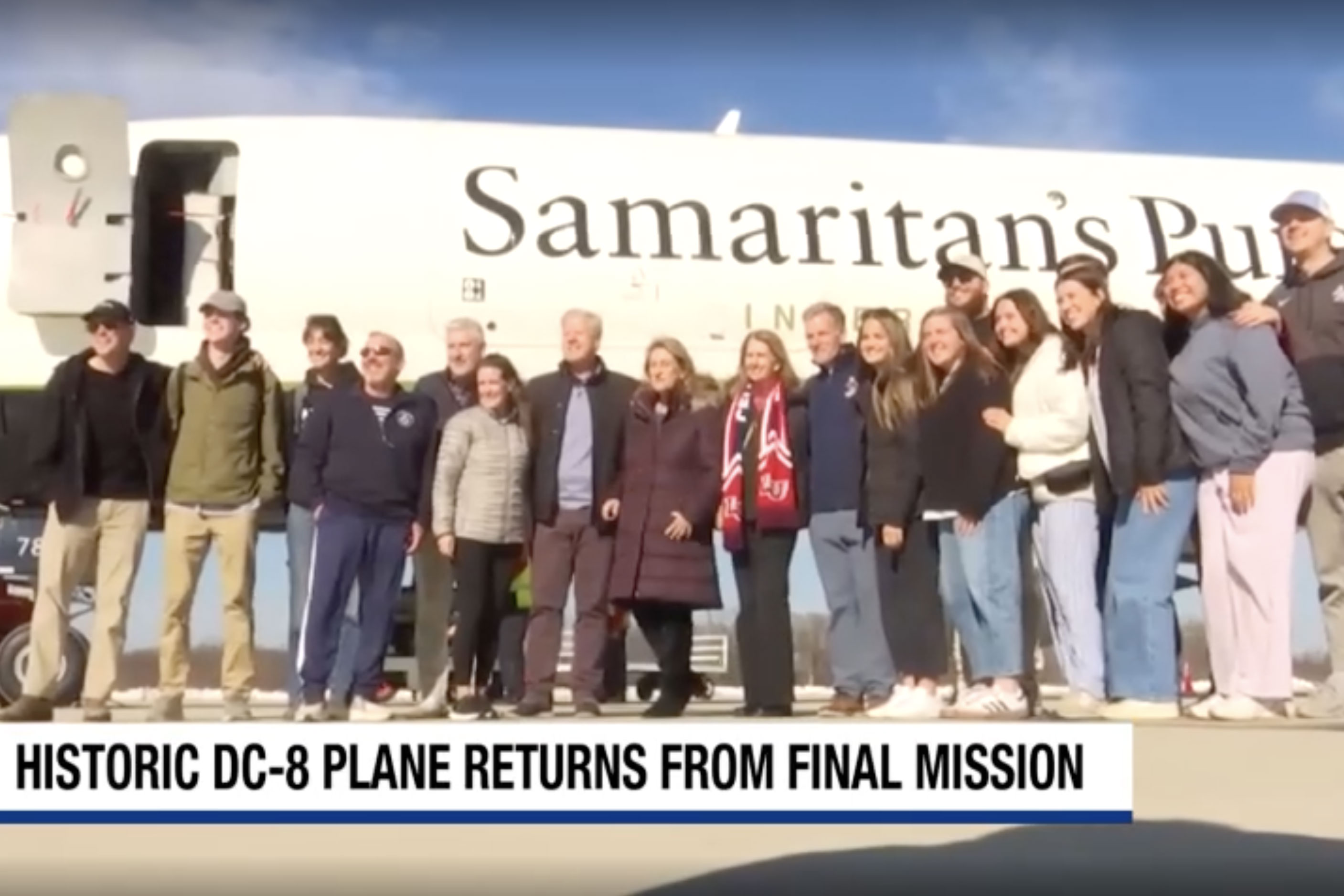 WSLS: Liberty University returns from gifting shoeboxes to kids in Jamaica, travels in historic DC-8 aircraft gifted to Liberty