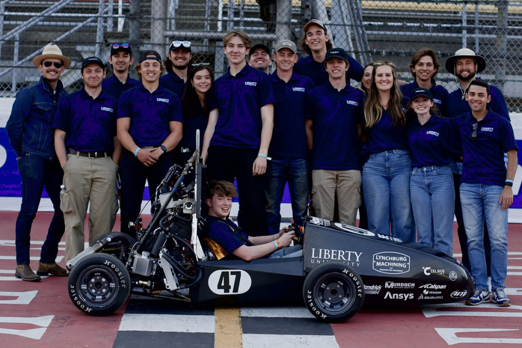 Formula SAE team showcases fully built combustion engine car at