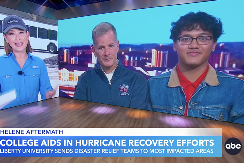 ABC News: Liberty University takes action for Hurricane Helene relief