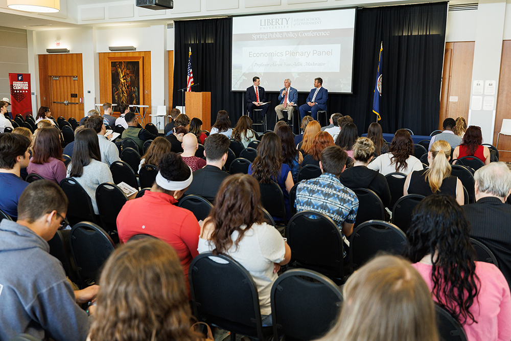 Helms School of Government showcases scholarship, statesmanship at annual public policy conference