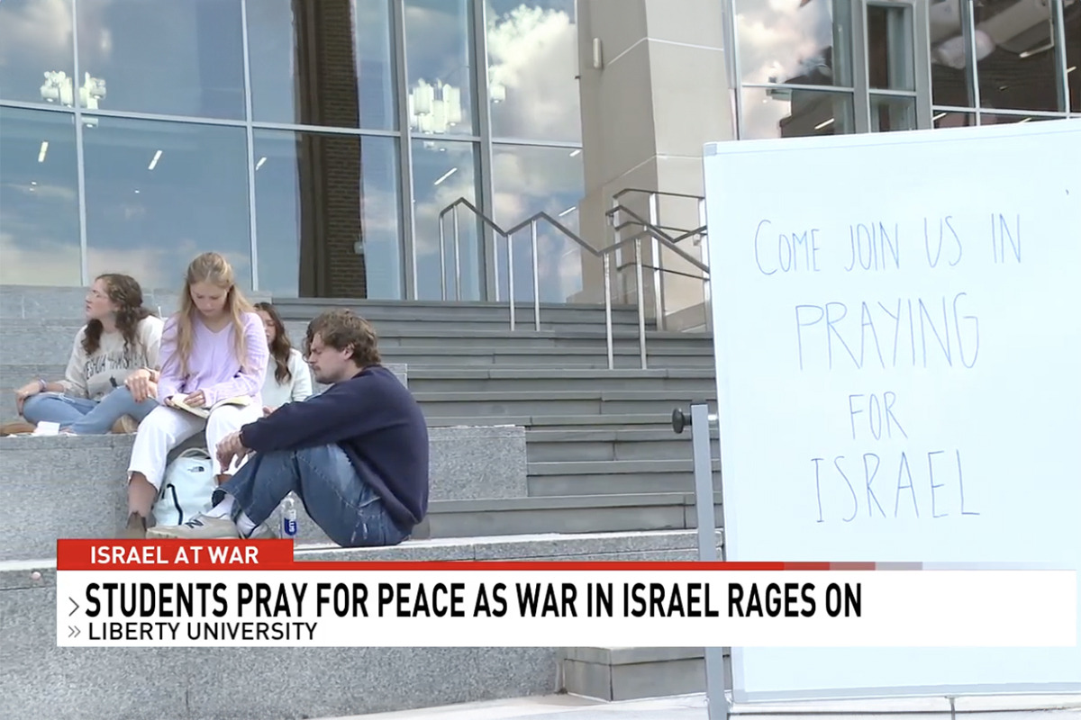 WSET: Liberty University students unite in prayer for Israel amid Hamas attacks