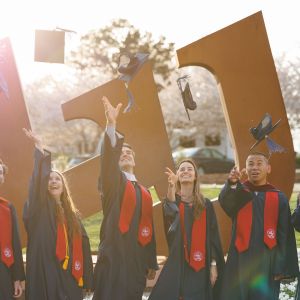 Liberty Students Celebrating Graduation